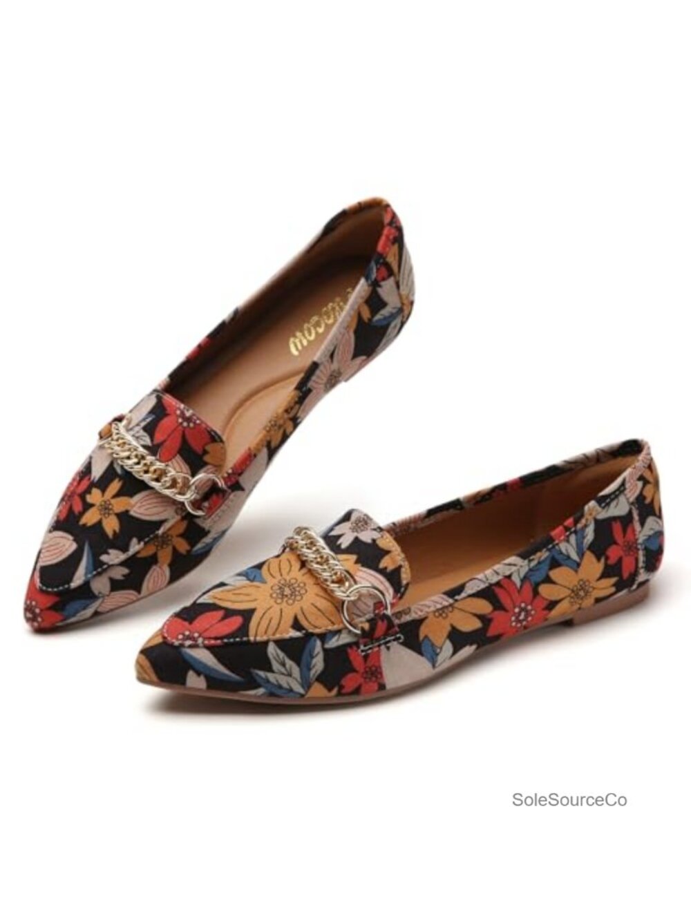 Pointed Toe Flats Loafers for Women Dress Shoes Work Office